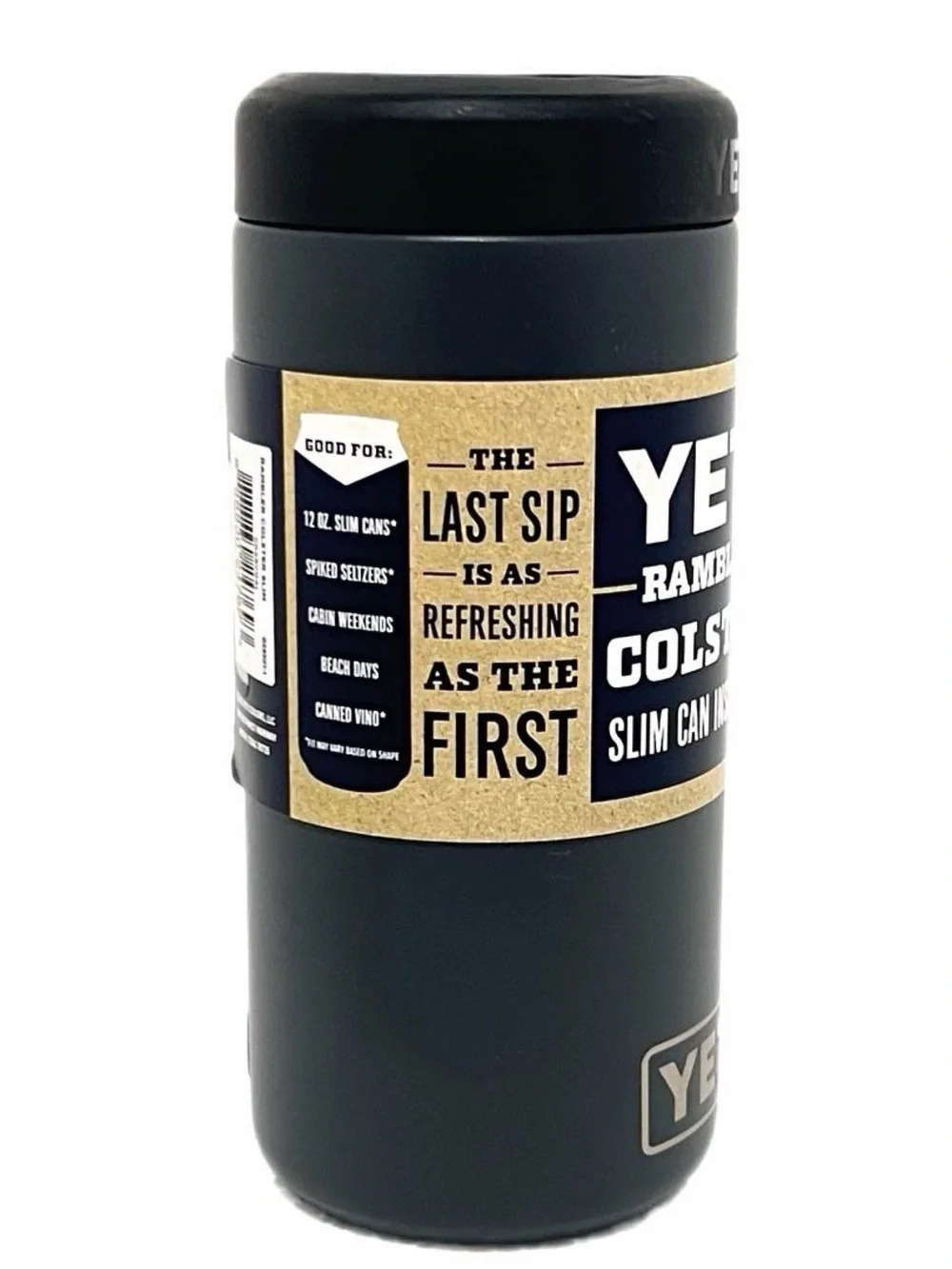NWT YETI Rambler 12oz Colster Slim Can Cooler in Charcoal